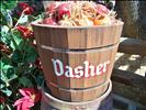 Dasher's food bucket at Santa's Reindeer Round-Up